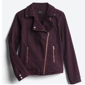 Liverpool Burgundy Moto Jacket